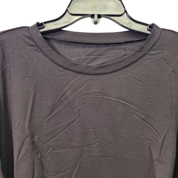 Men's Loose Fit T-Shirt Tops Basic Casual Round Neck Summer Black Shirts XXL - Picture 2 of 8